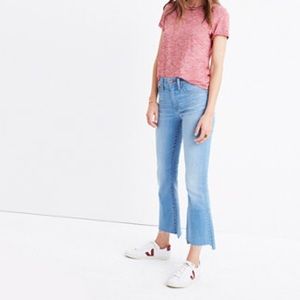NWOT! Madewell cali demi-boot jeans: step-hem edit